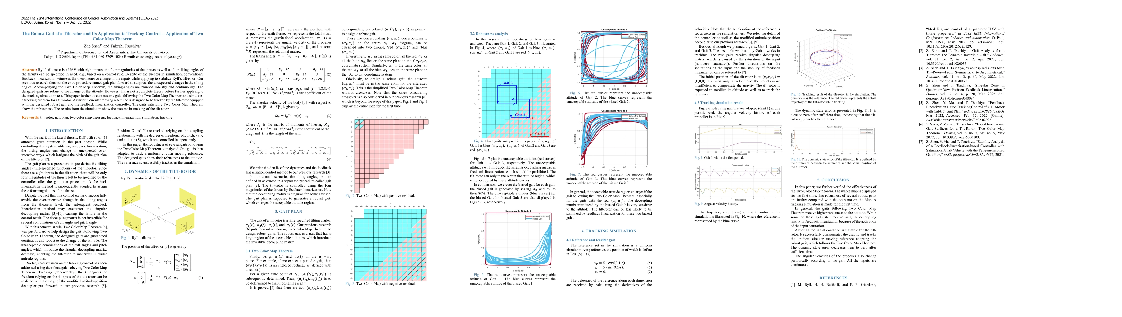 Thumbnail for The Robust Gait of a Tilt-rotor and Its Application to Tracking Control
  -- Application of Two Color Map Theorem