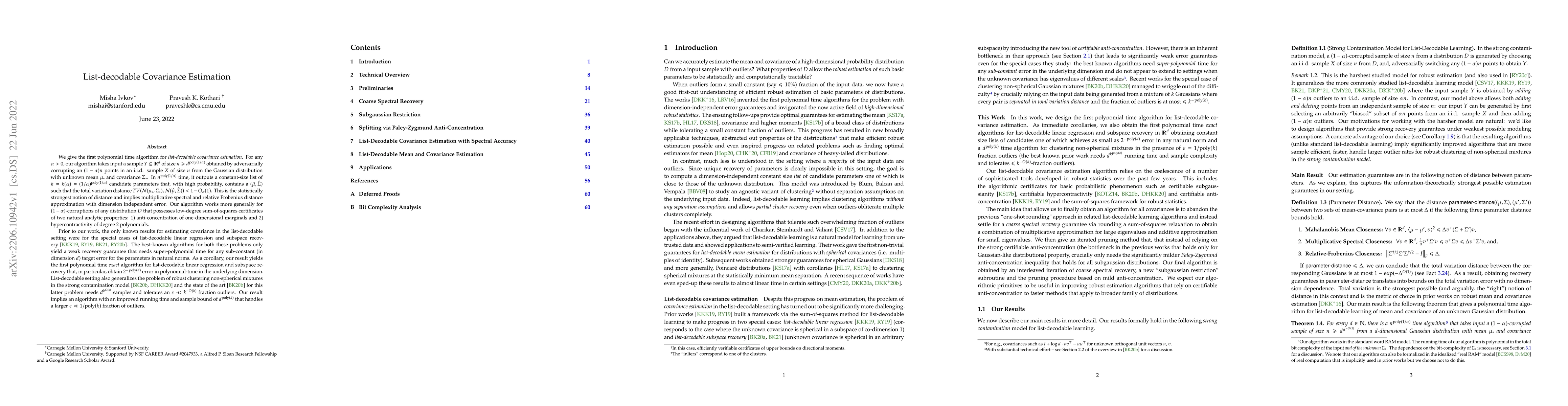 Thumbnail for List-Decodable Covariance Estimation