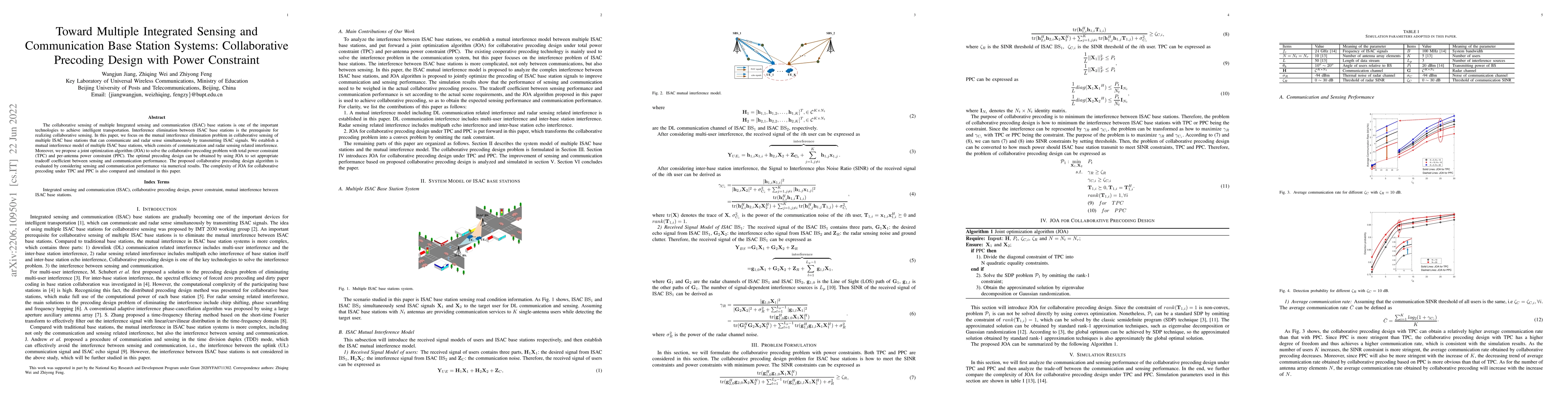 Thumbnail for Toward Multiple Integrated Sensing and Communication Base Station
  Systems: Collaborative Precoding Design with Power Constraint