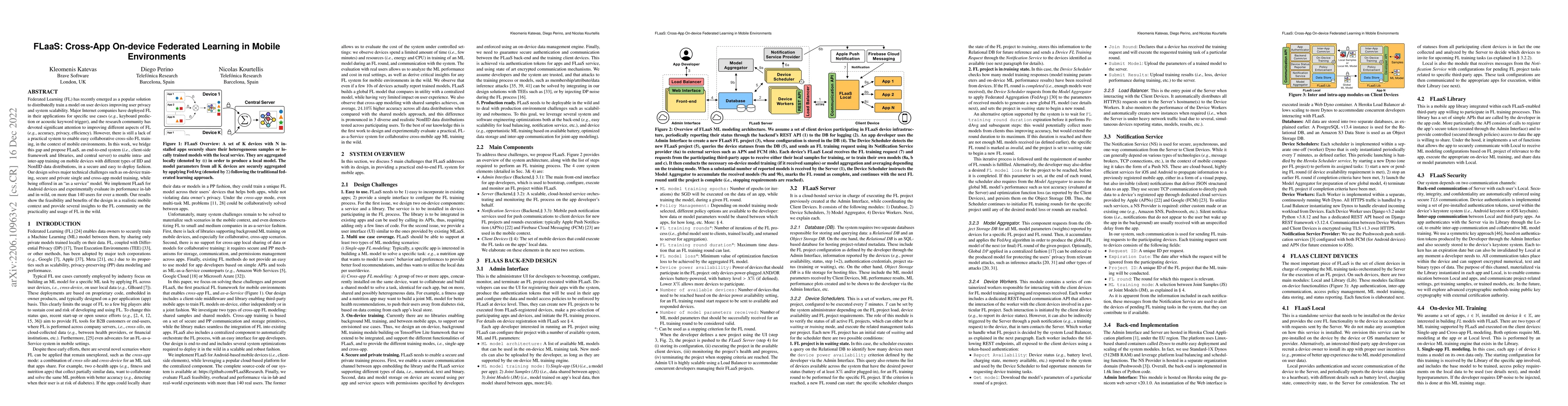 Thumbnail for FLaaS: Cross-App On-device Federated Learning in Mobile Environments
