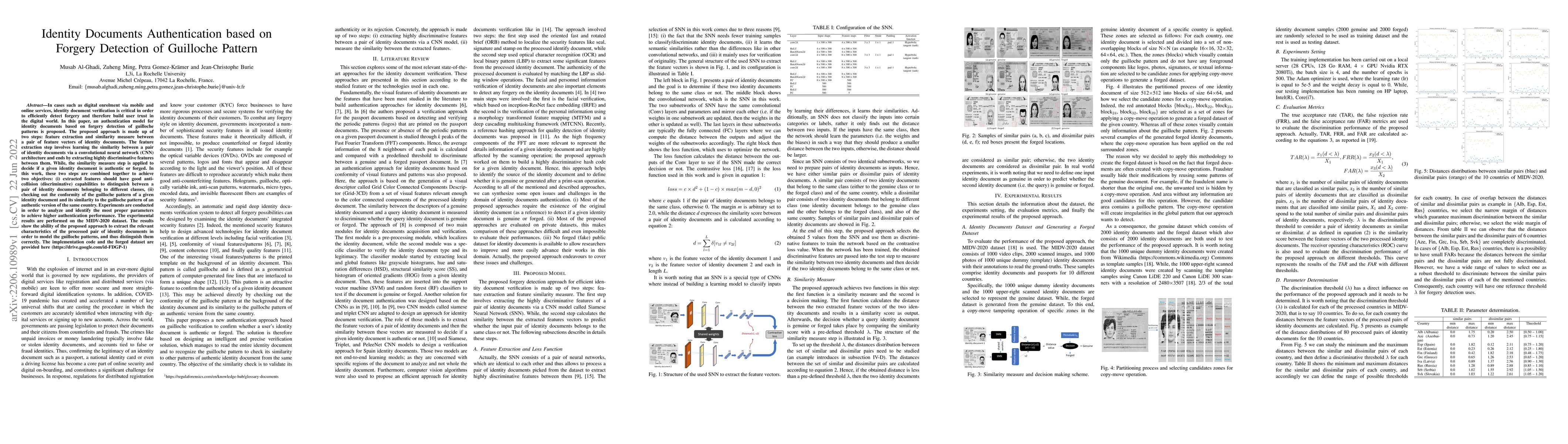 Thumbnail for Identity Documents Authentication based on Forgery Detection of
  Guilloche Pattern