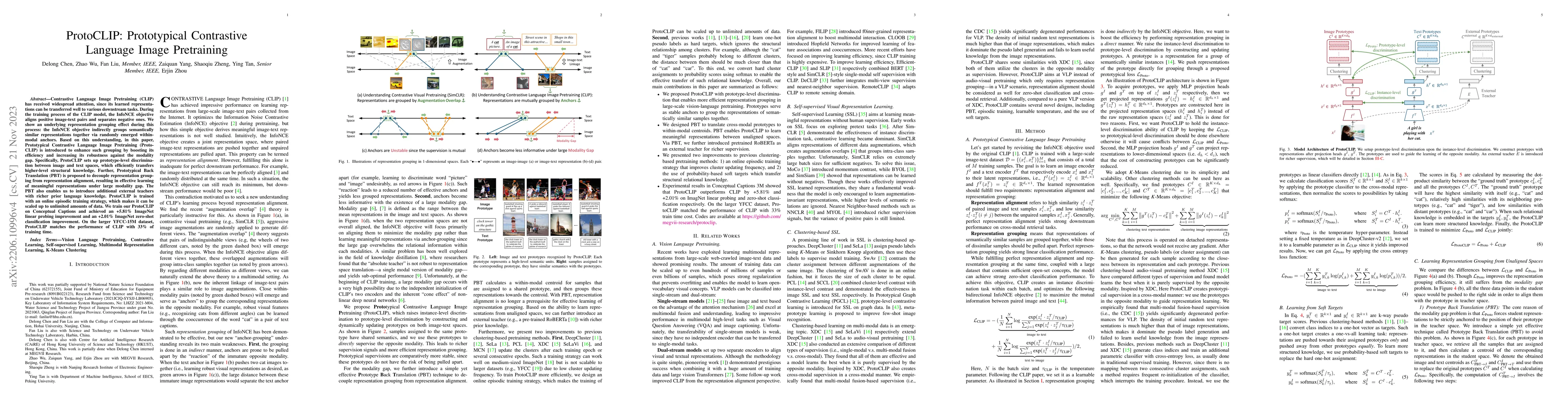 Thumbnail for ProtoCLIP: Prototypical Contrastive Language Image Pretraining