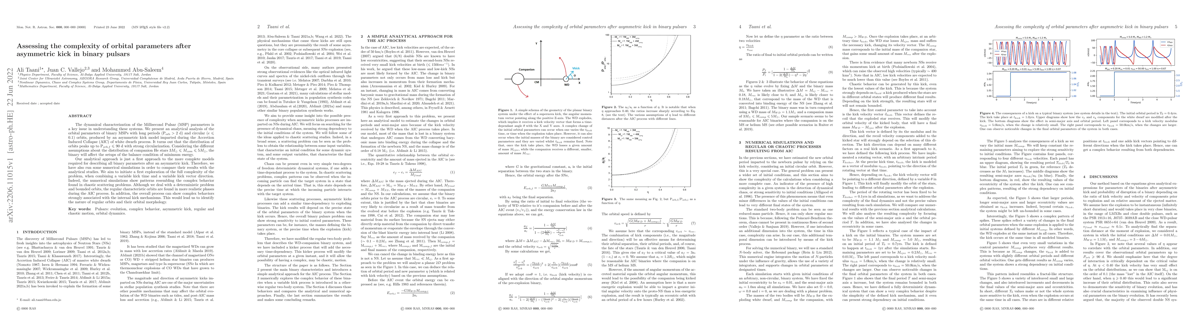 Thumbnail for Assessing the complexity of orbital parameters after asymmetric kick in
  binary pulsars