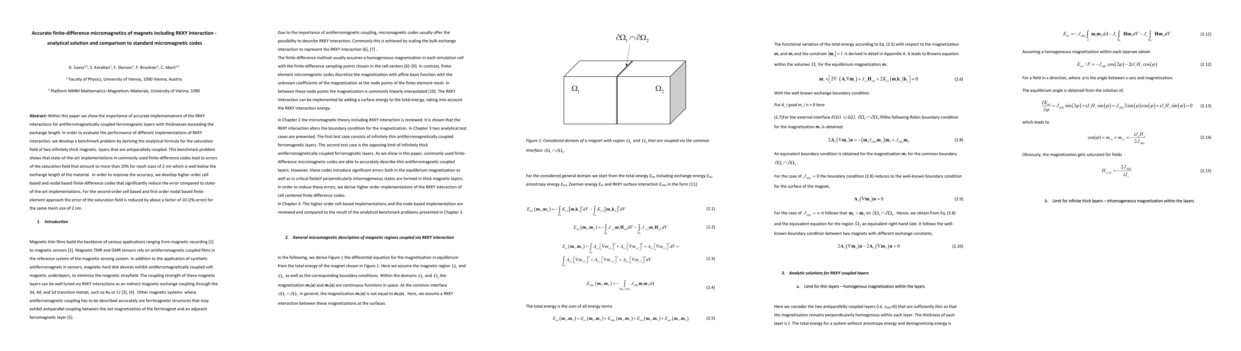 Thumbnail for Accurate finite-difference micromagnetics of magnets including RKKY
  interaction -- analytical solution and comparison to standard micromagnetic
  codes