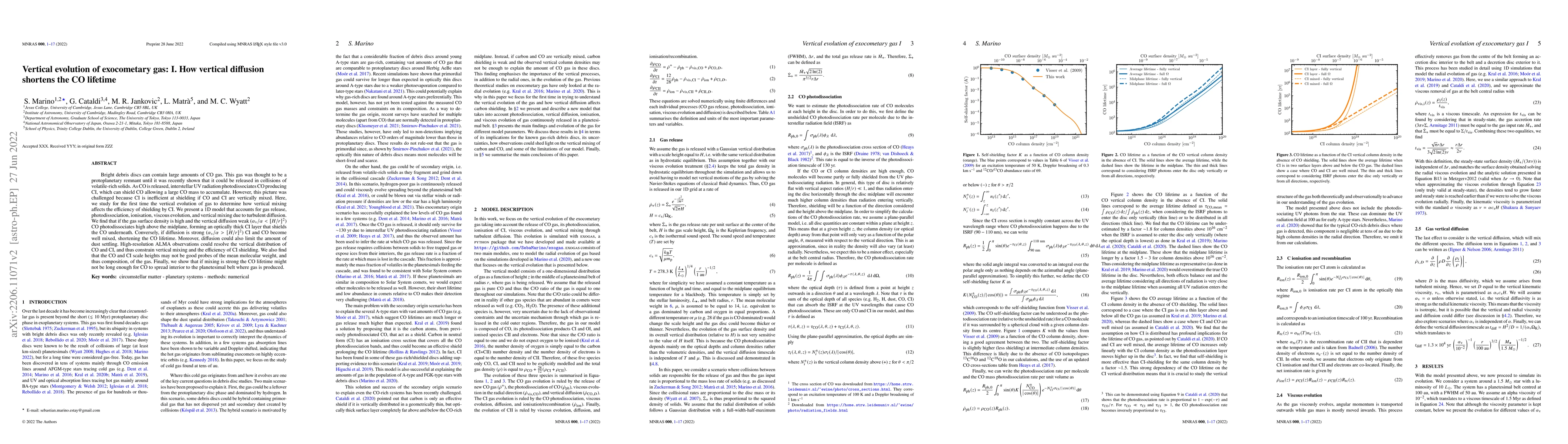 Thumbnail for Vertical evolution of exocometary gas: I. How vertical diffusion
  shortens the CO lifetime
