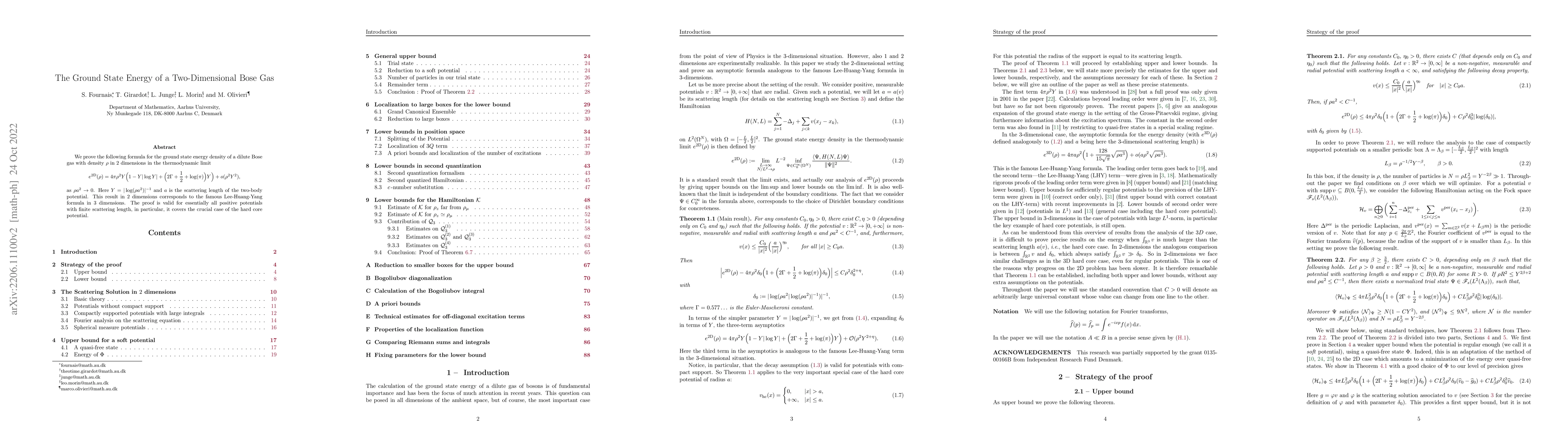 Thumbnail for The Ground State Energy of a Two-Dimensional Bose Gas