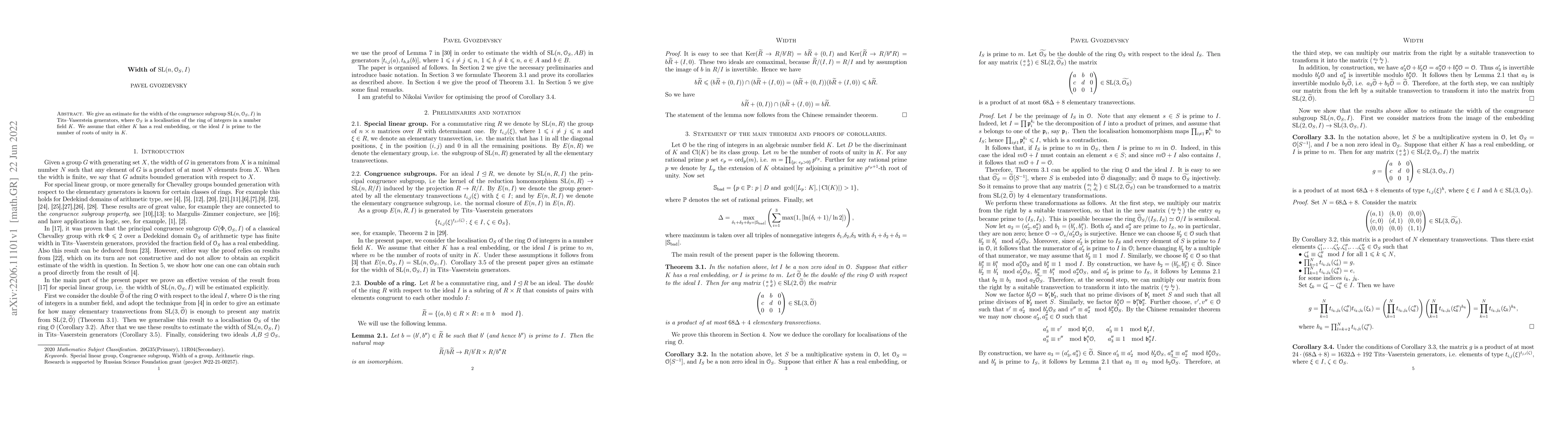 Thumbnail for Width of SL(n,O_S,I)