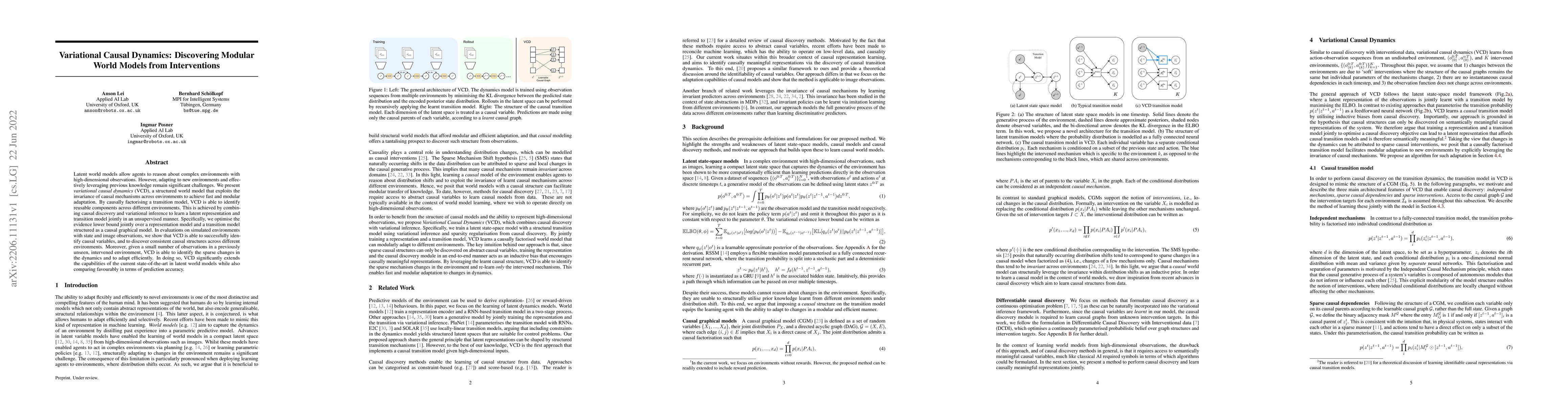Thumbnail for Variational Causal Dynamics: Discovering Modular World Models from
  Interventions