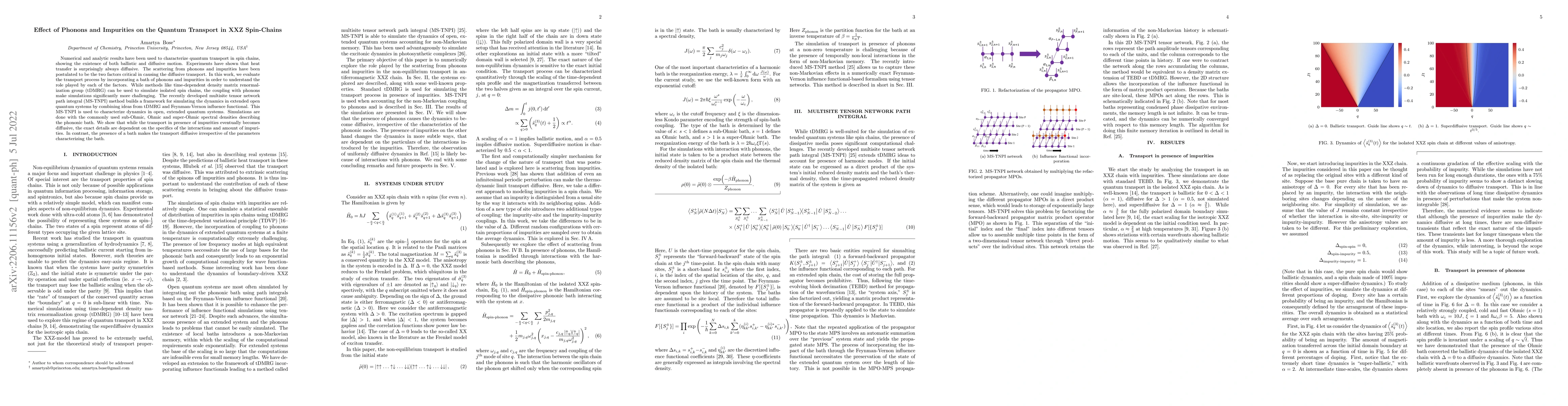 Thumbnail for Effect of Phonons and Impurities on the Quantum Transport in XXZ
  Spin-Chains