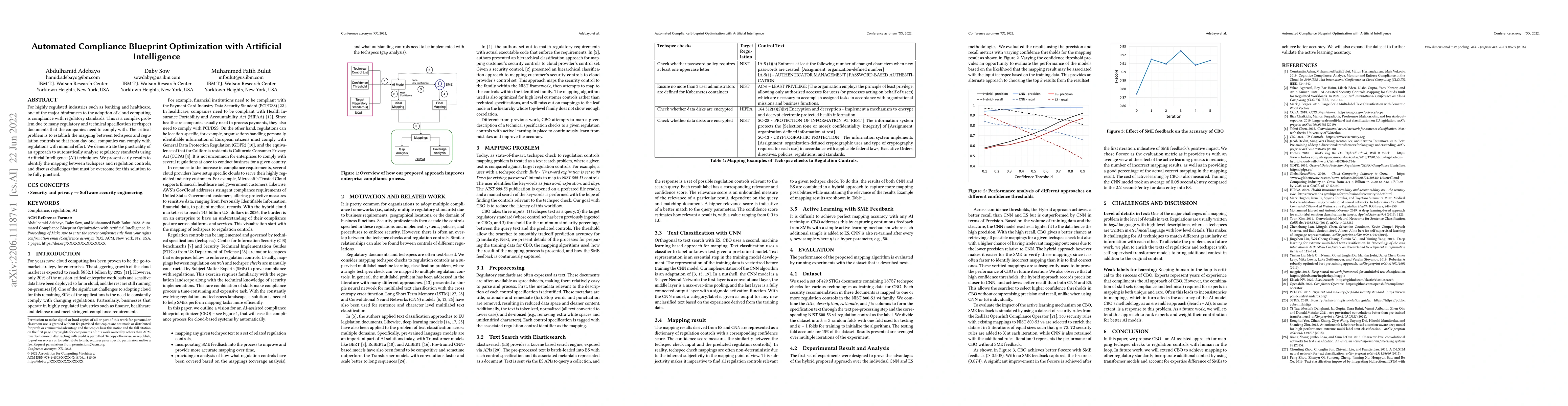Thumbnail for Automated Compliance Blueprint Optimization with Artificial Intelligence