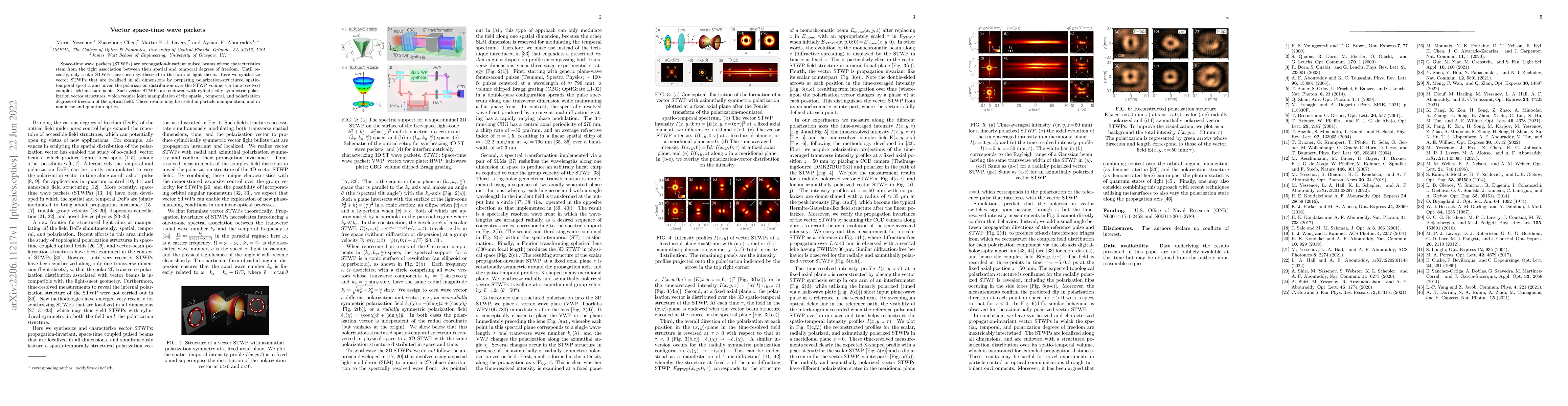 Thumbnail for Vector space-time wave packets