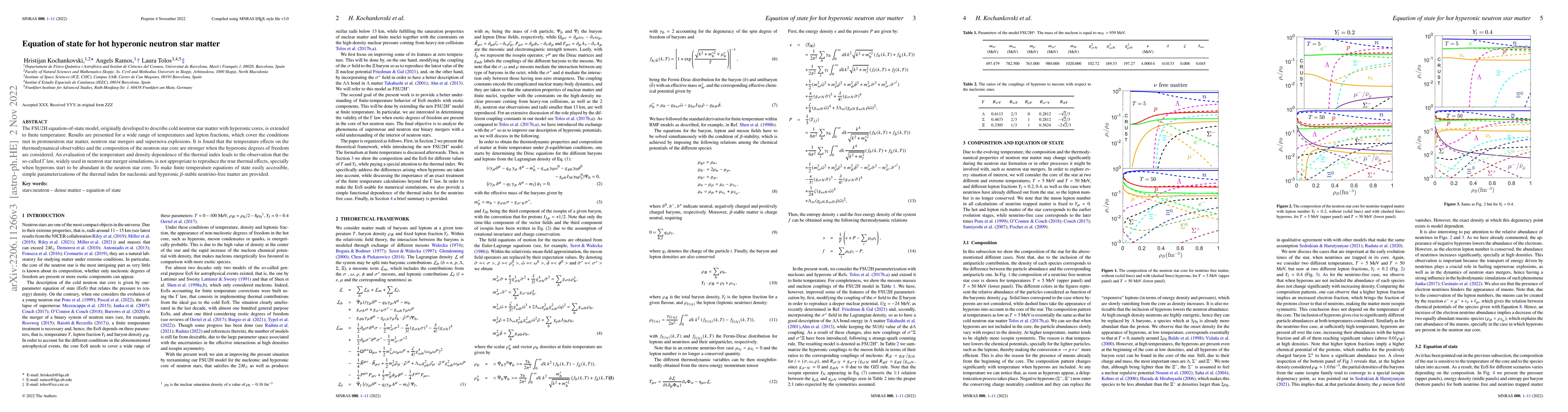 Thumbnail for Equation of state for hot hyperonic neutron star matter