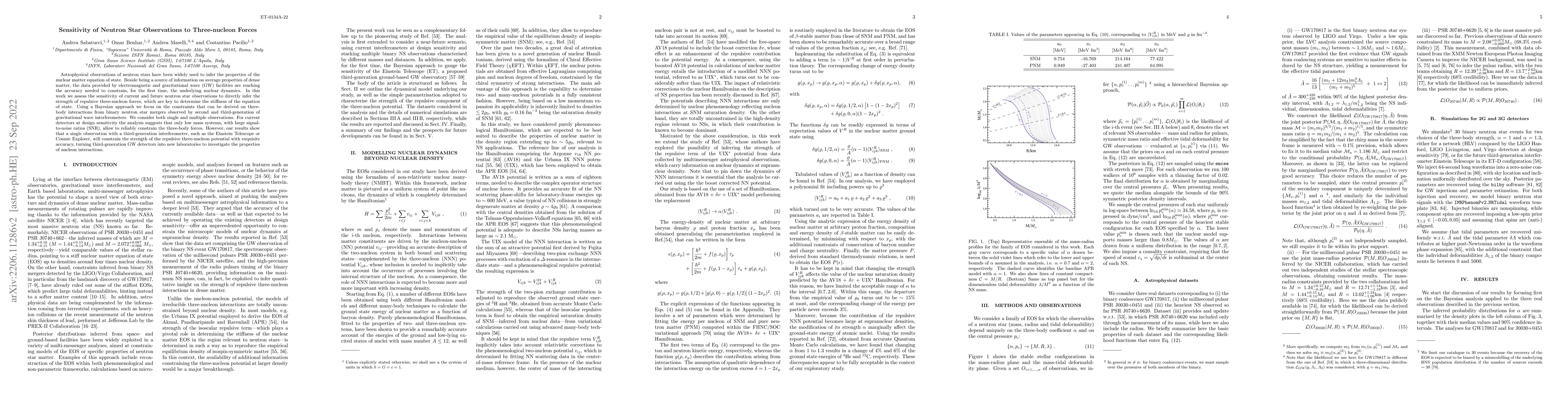 Thumbnail for Sensitivity of Neutron Star Observations to Three-nucleon Forces