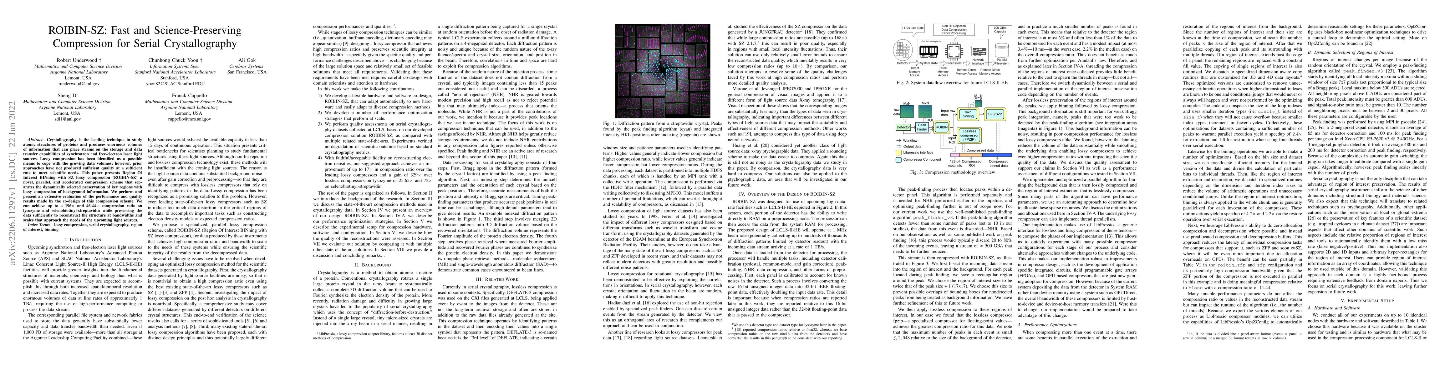 Thumbnail for ROIBIN-SZ: Fast and Science-Preserving Compression for Serial
  Crystallography