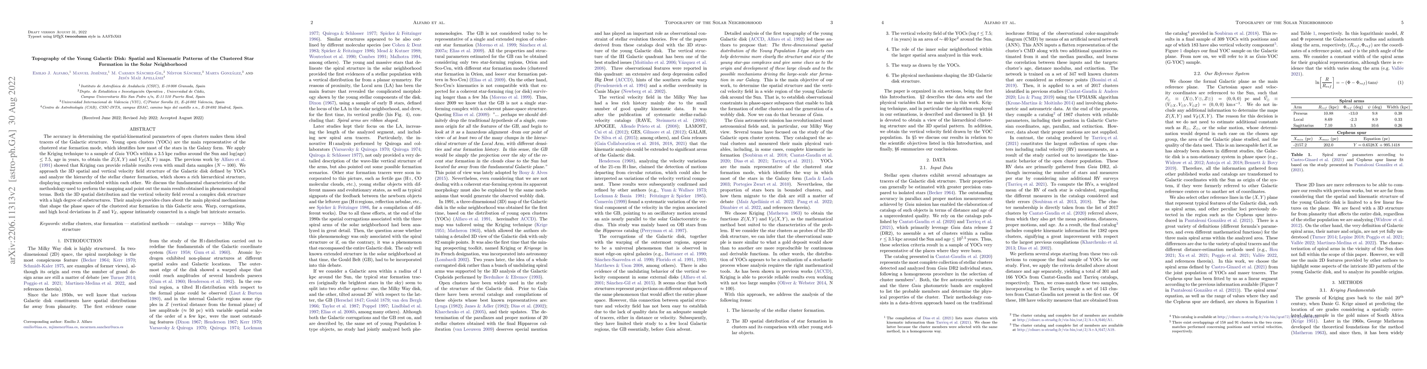 Thumbnail for Topography of the Young Galactic Disk: Spatial and Kinematic Patterns of
  the Clustered Star Formation in the Solar Neighborhood
