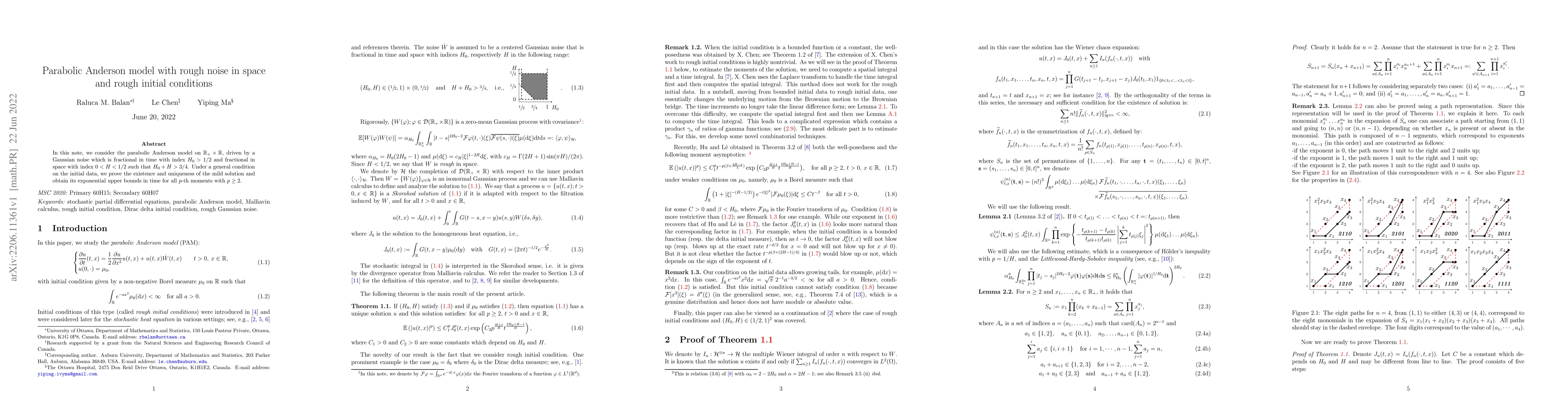 Thumbnail for Parabolic Anderson model with rough noise in space and rough initial
  conditions