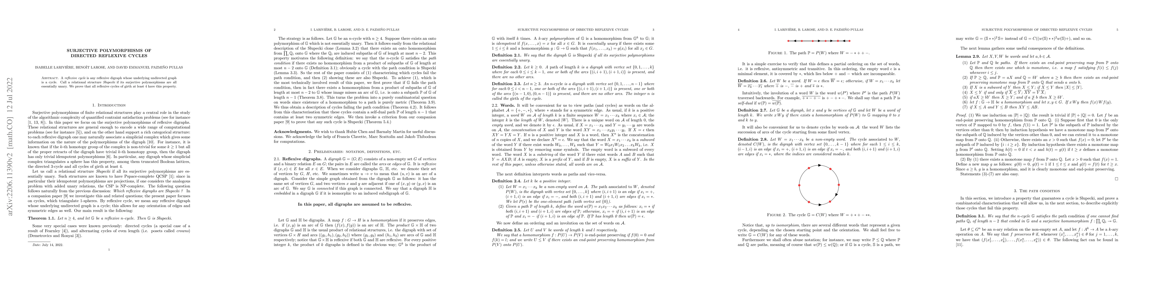 Thumbnail for Surjective polymorphisms of reflexive cycles