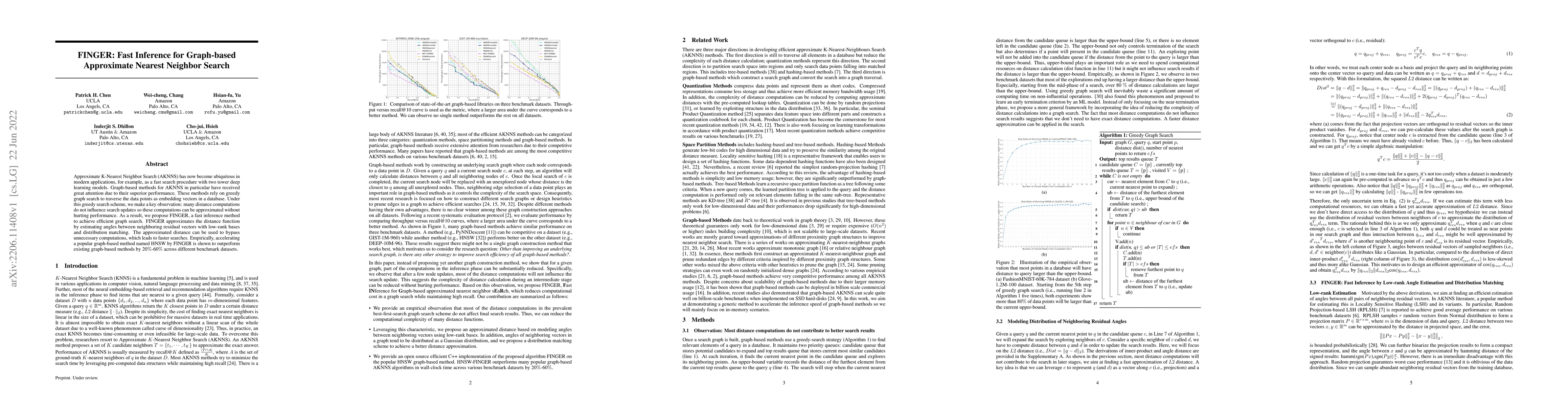 Thumbnail for FINGER: Fast Inference for Graph-based Approximate Nearest Neighbor
  Search