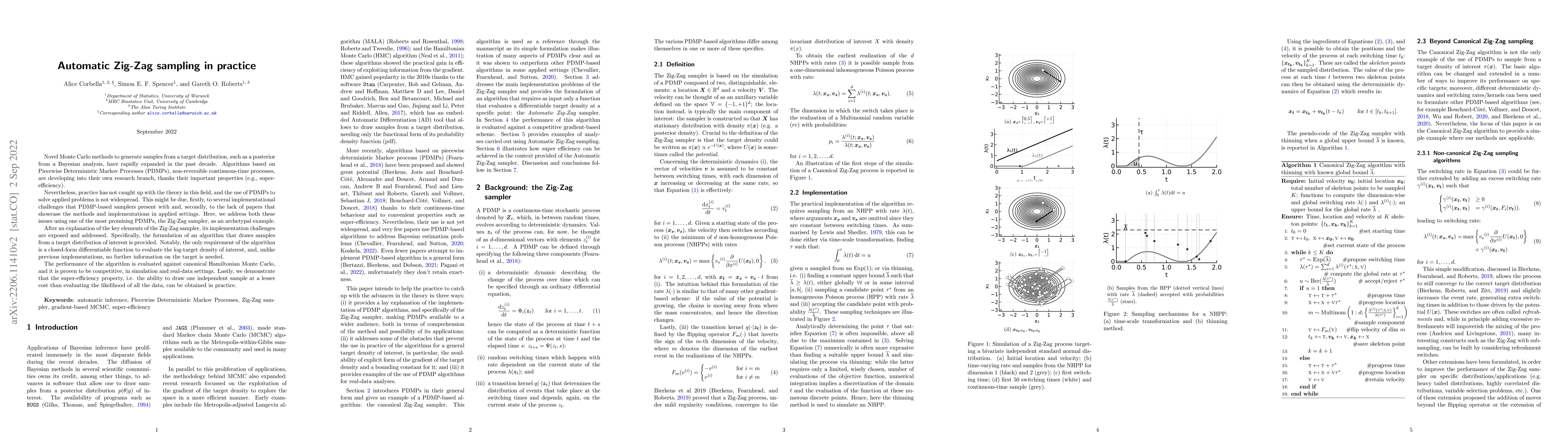 Thumbnail for Automatic Zig-Zag sampling in practice