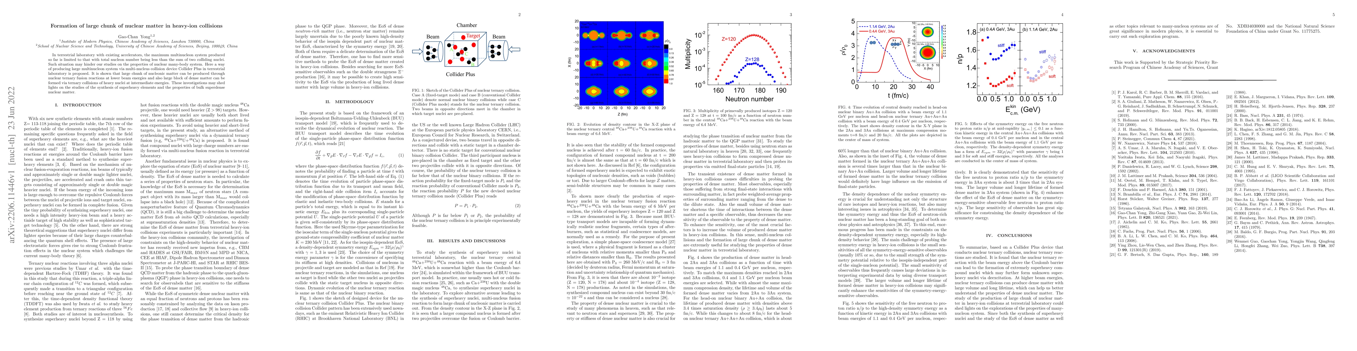 Thumbnail for Formation of large chunk of nuclear matter in heavy-ion collisions