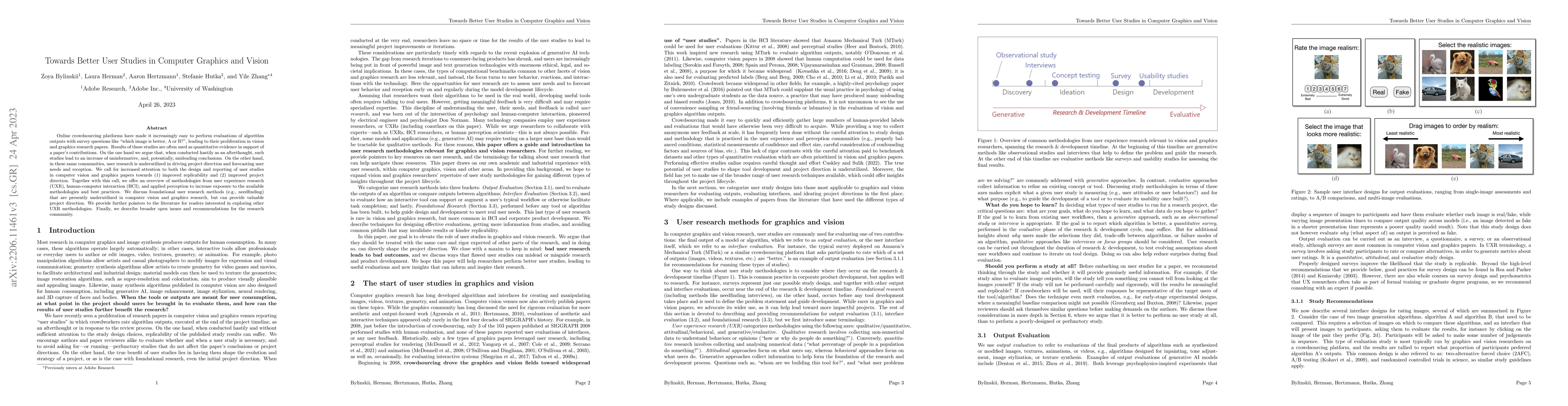 Thumbnail for Towards Better User Studies in Computer Graphics and Vision