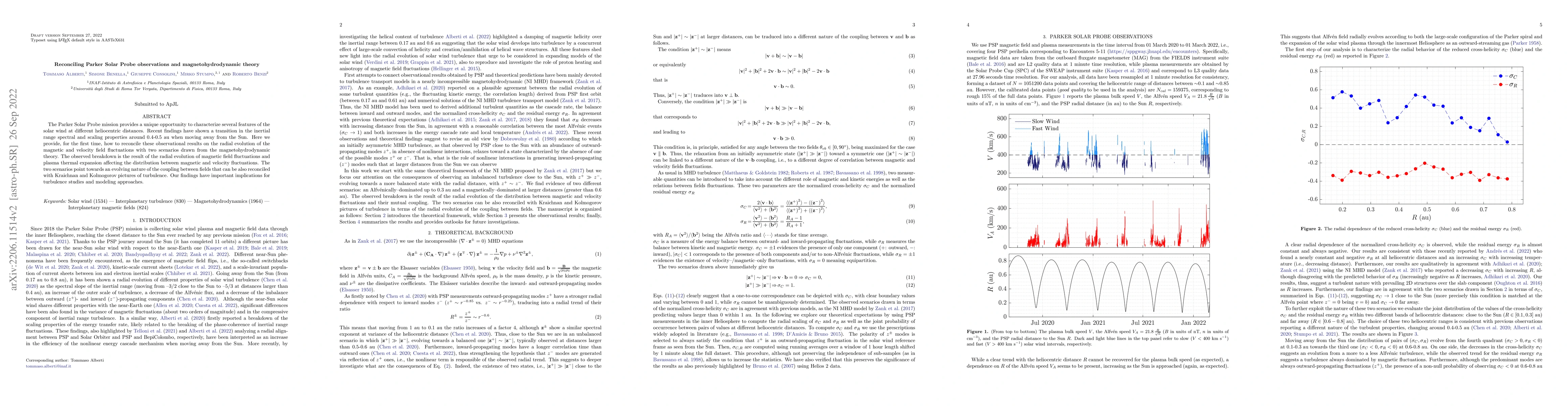 Thumbnail for Reconciling Parker Solar Probe observations and magnetohydrodynamic
  theory