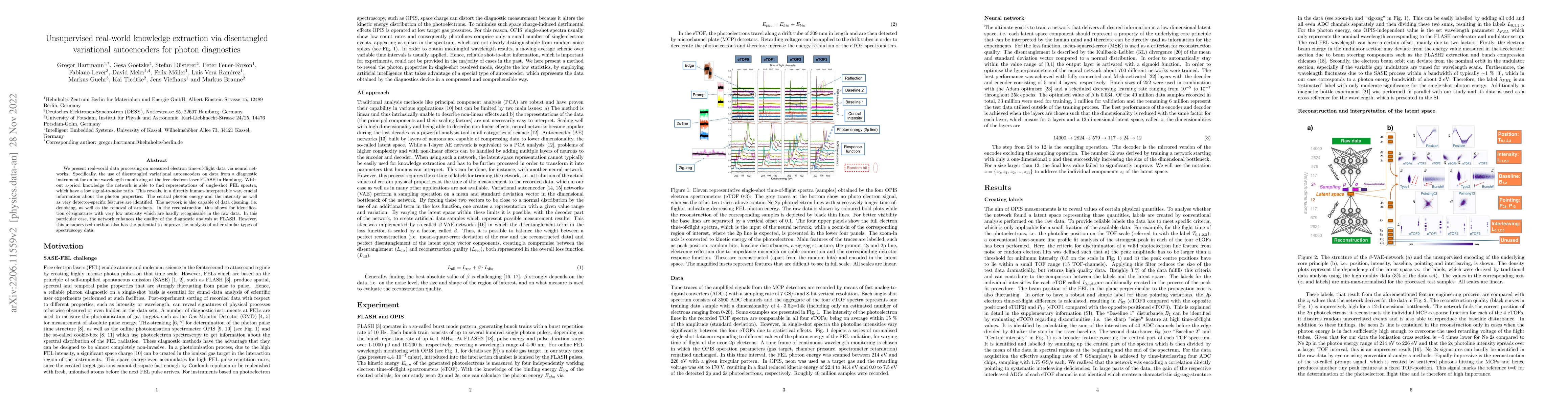 Thumbnail for Unsupervised real-world knowledge extraction via disentangled
  variational autoencoders for photon diagnostics