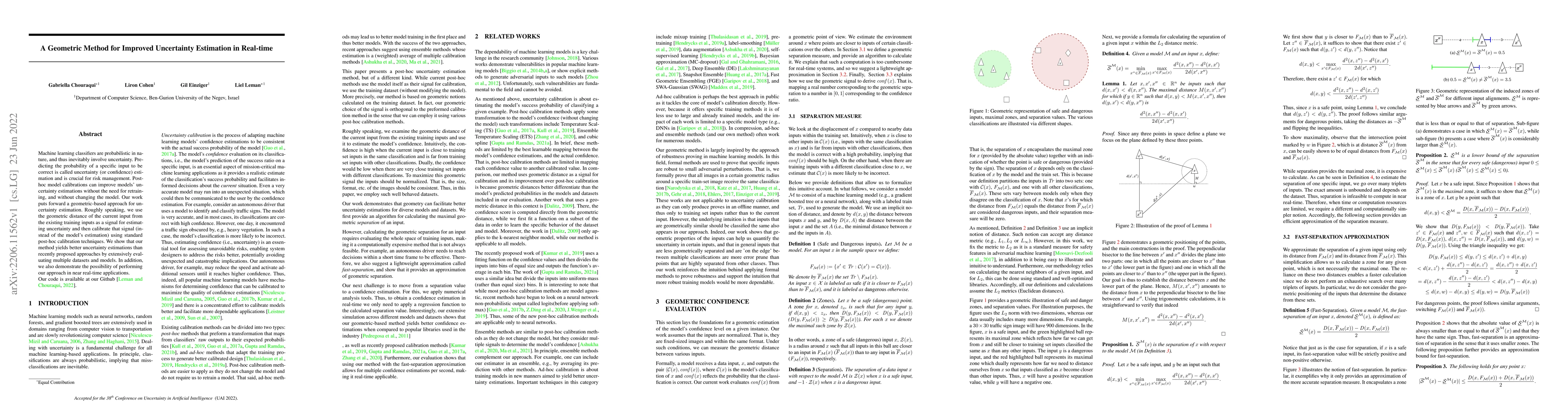 Thumbnail for A Geometric Method for Improved Uncertainty Estimation in Real-time