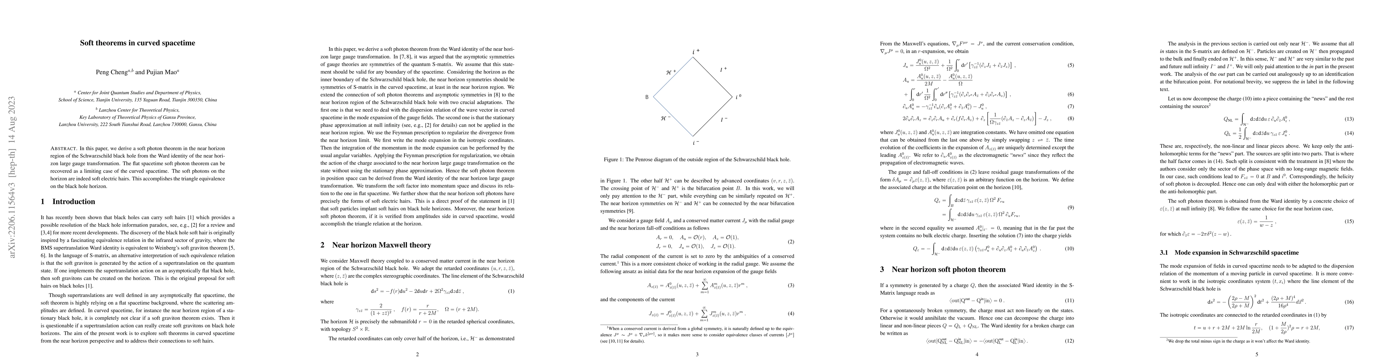Thumbnail for Soft theorems in curved spacetime