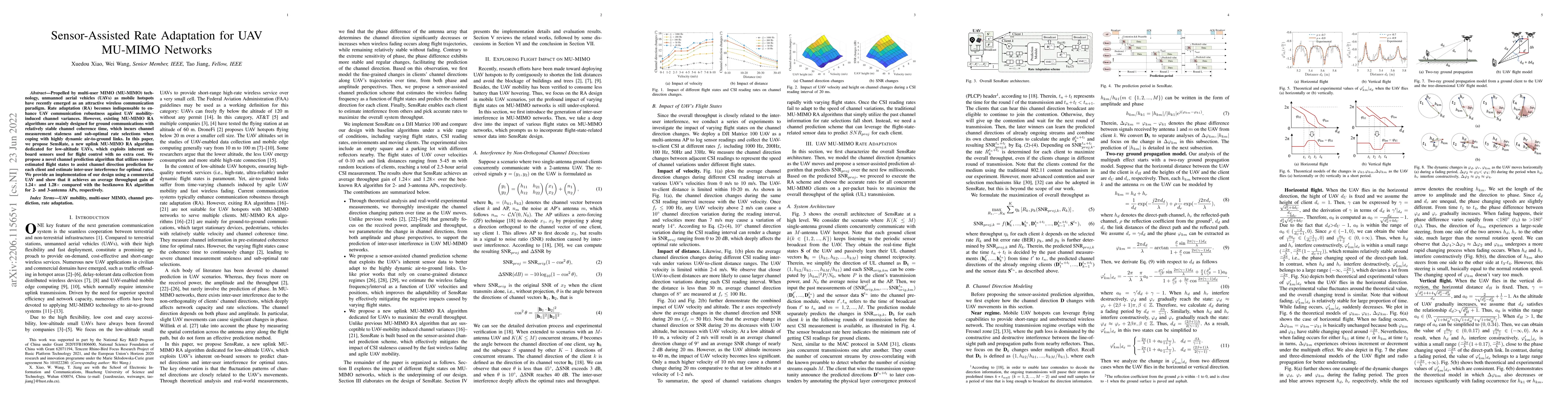 Thumbnail for Sensor-Assisted Rate Adaptation for UAV MU-MIMO Networks