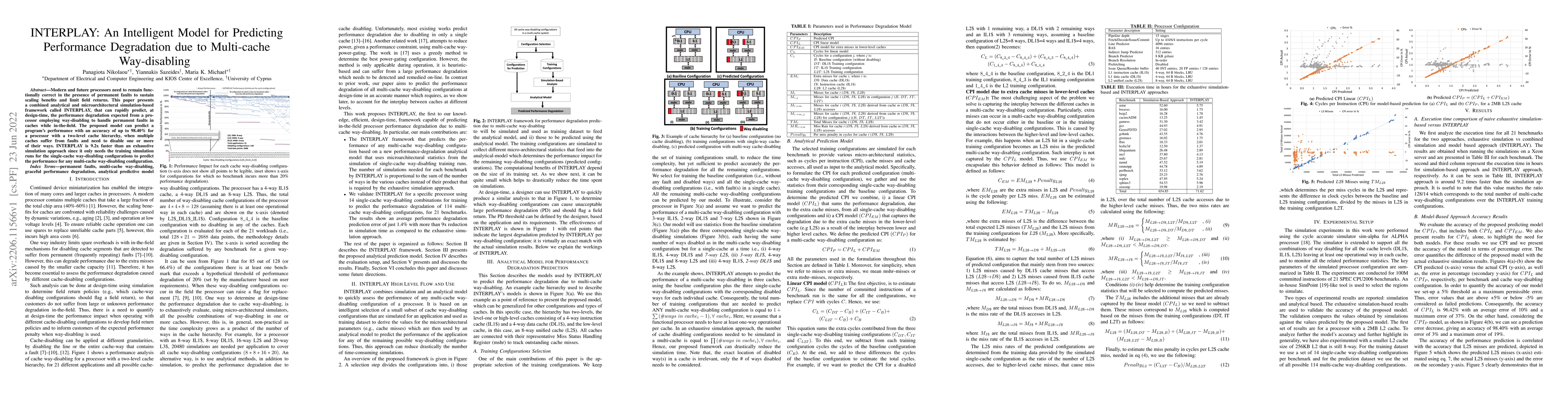 Thumbnail for INTERPLAY: An Intelligent Model for Predicting Performance Degradation
  due to Multi-cache Way-disabling