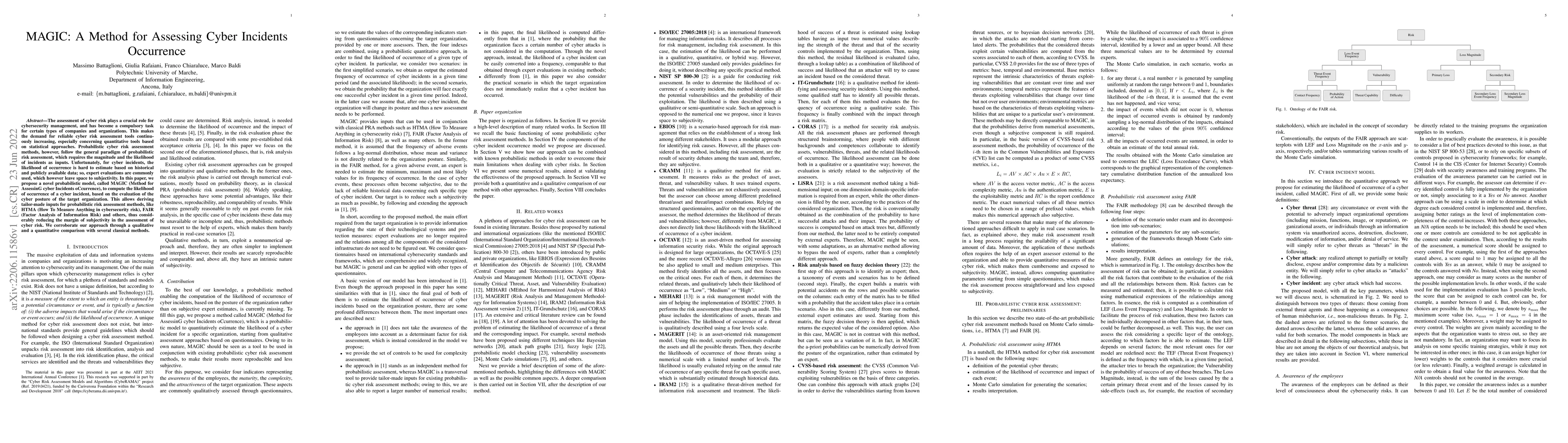 Thumbnail for MAGIC: A Method for Assessing Cyber Incidents Occurrence