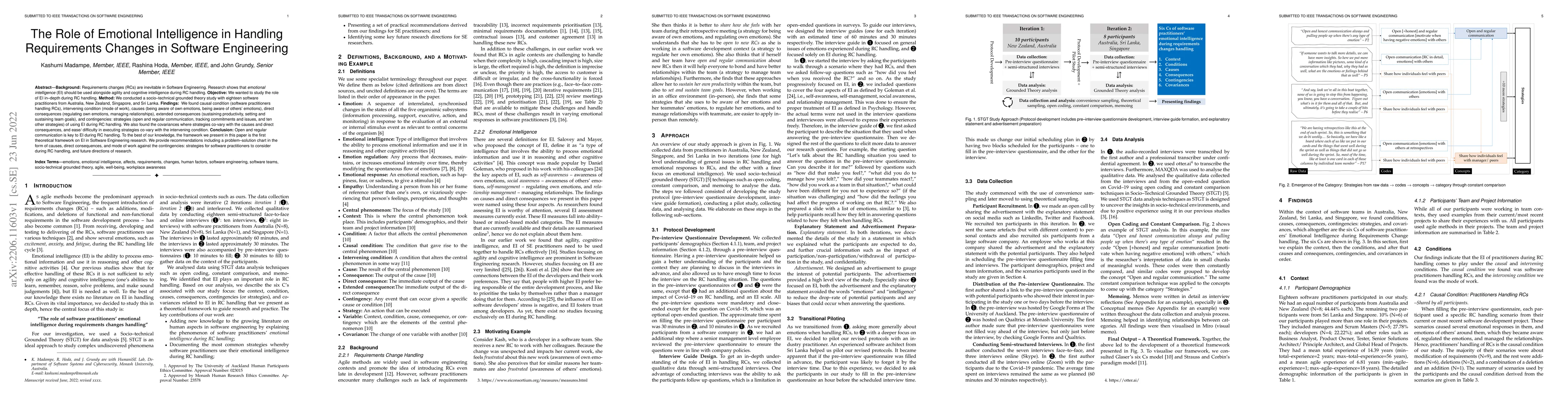 Thumbnail for The Role of Emotional Intelligence in Handling Requirements Changes in
  Software Engineering
