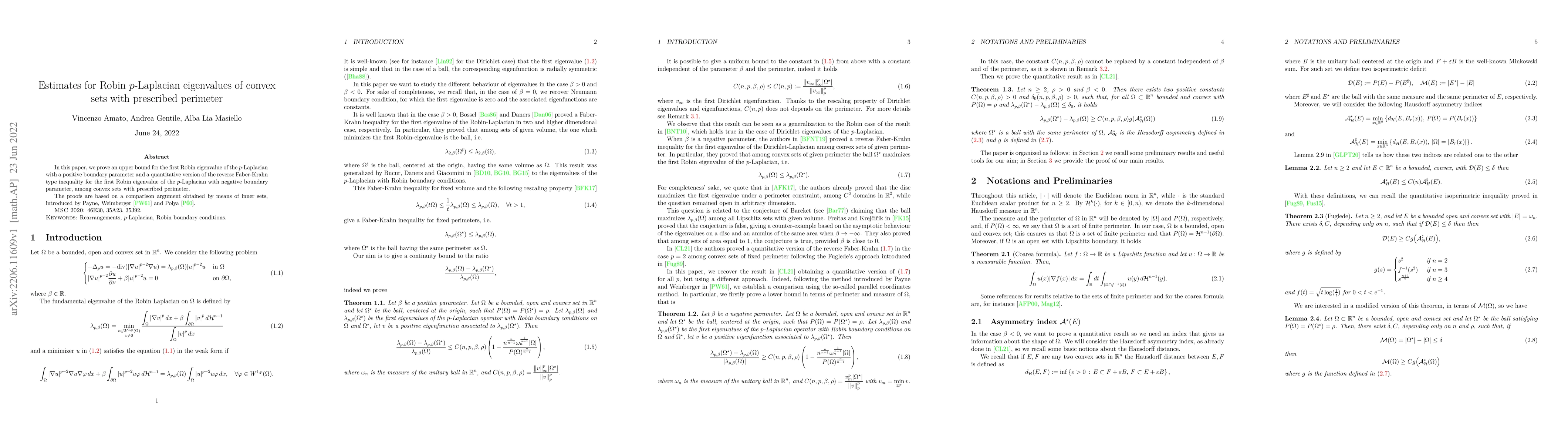 Thumbnail for Estimates for Robin $p$-Laplacian eigenvalues of convex sets with
  prescribed perimeter