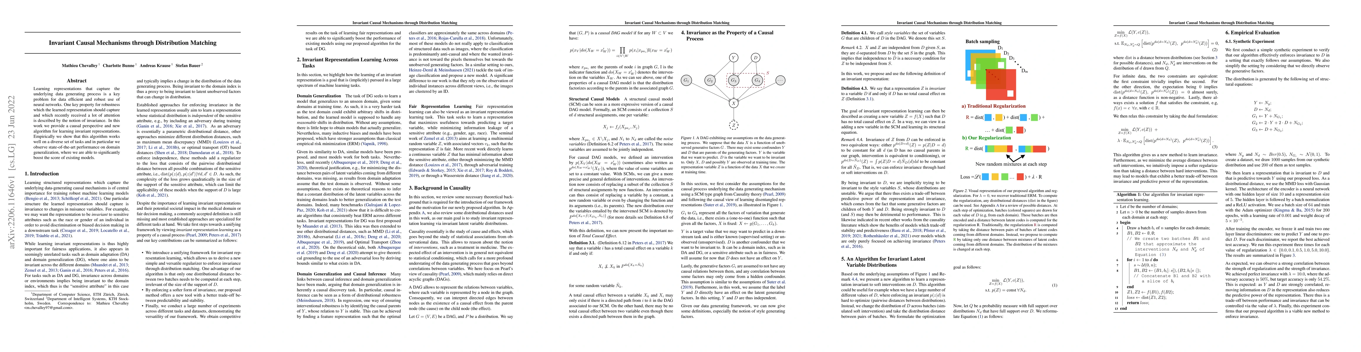 Thumbnail for Invariant Causal Mechanisms through Distribution Matching