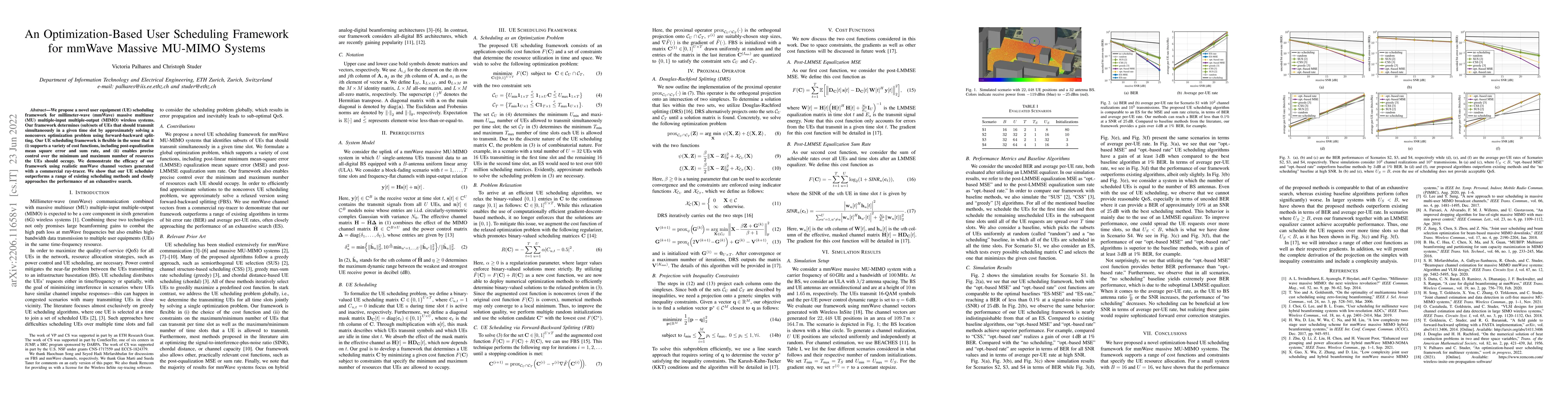 Thumbnail for An Optimization-Based User Scheduling Framework for mmWave Massive
  MU-MIMO Systems