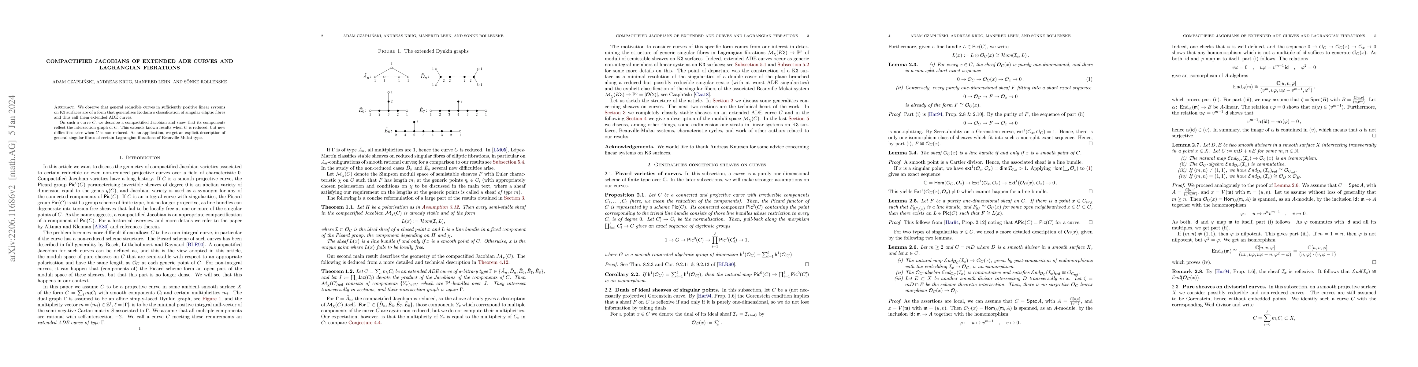 Thumbnail for Compactified Jacobians of Extended ADE Curves and Lagrangian Fibrations