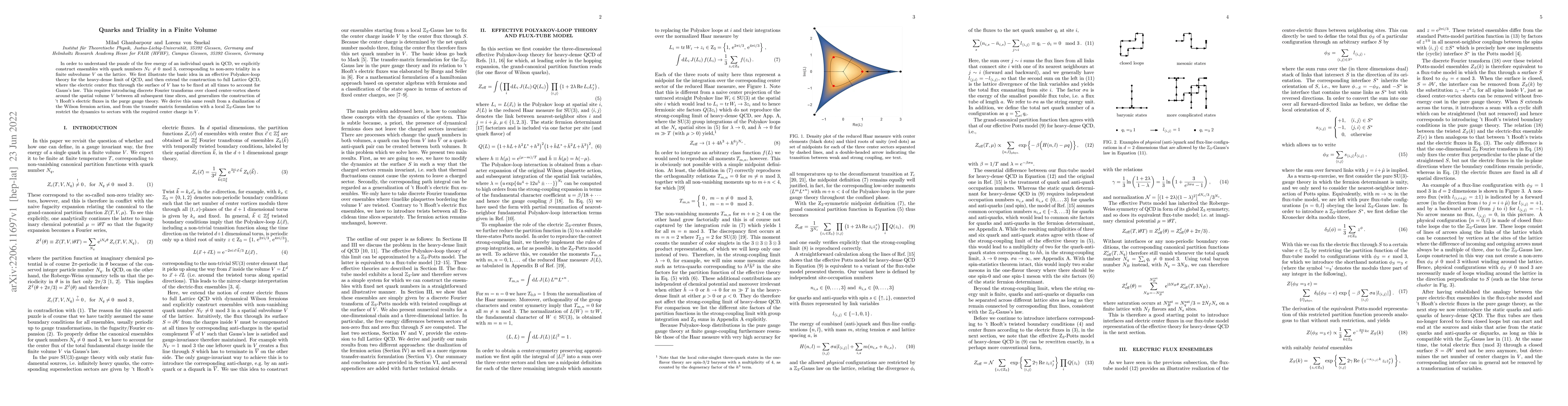 Thumbnail for Quarks and Triality in a Finite Volume