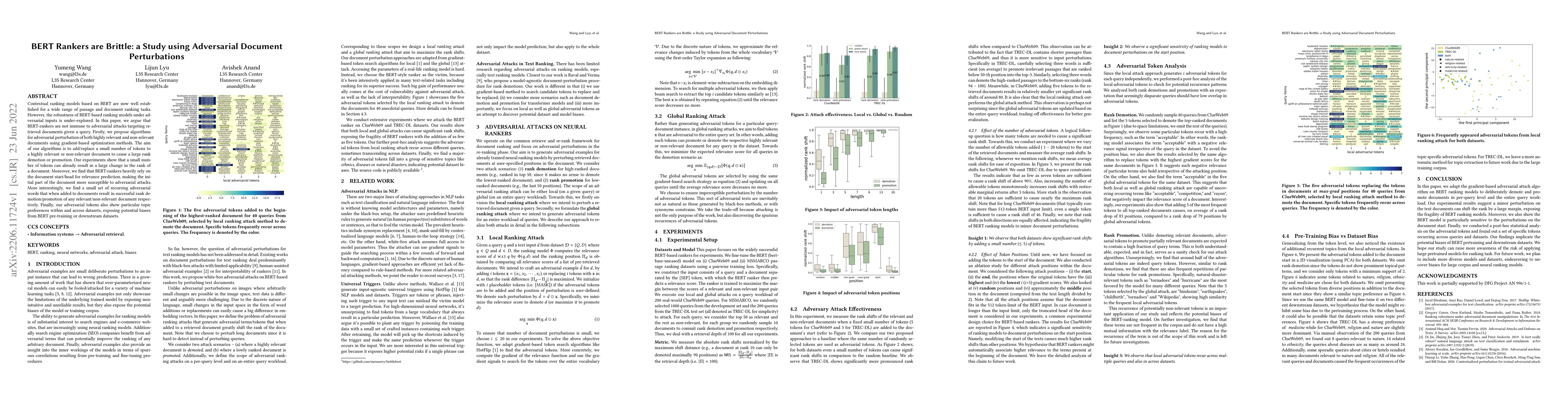 Thumbnail for BERT Rankers are Brittle: a Study using Adversarial Document
  Perturbations