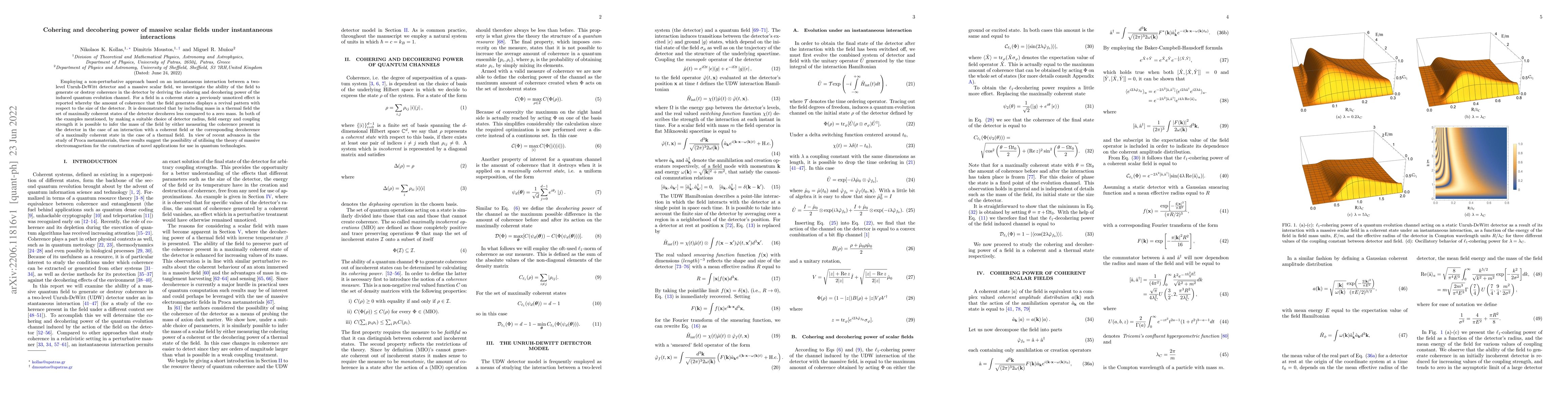 Thumbnail for Cohering and decohering power of massive scalar fields under
  instantaneous interactions
