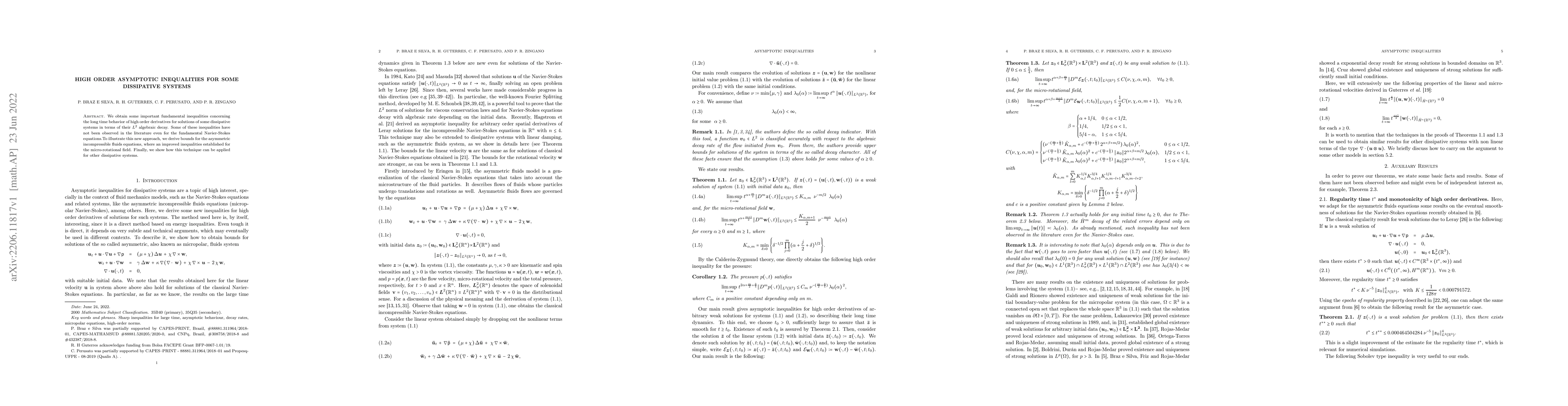 Thumbnail for High order asymptotic inequalities for some dissipative systems