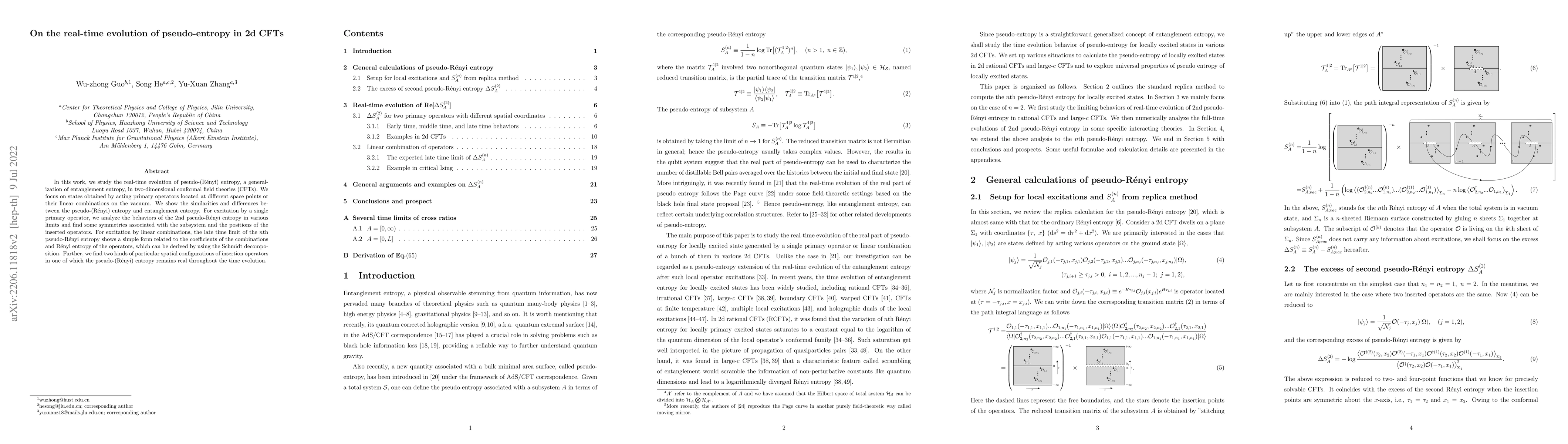 Thumbnail for On the real-time evolution of pseudo-entropy in 2d CFTs