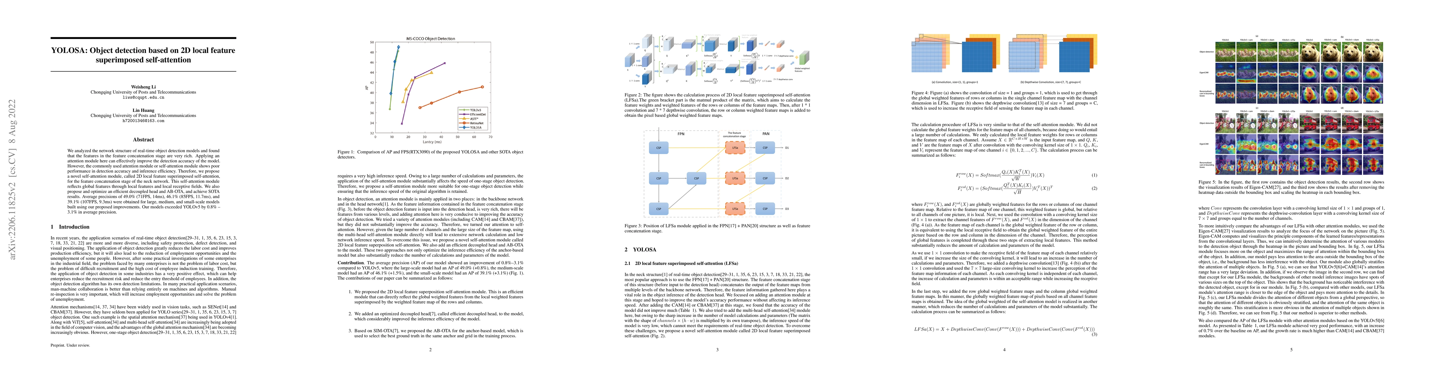 Thumbnail for YOLOSA: Object detection based on 2D local feature superimposed
  self-attention