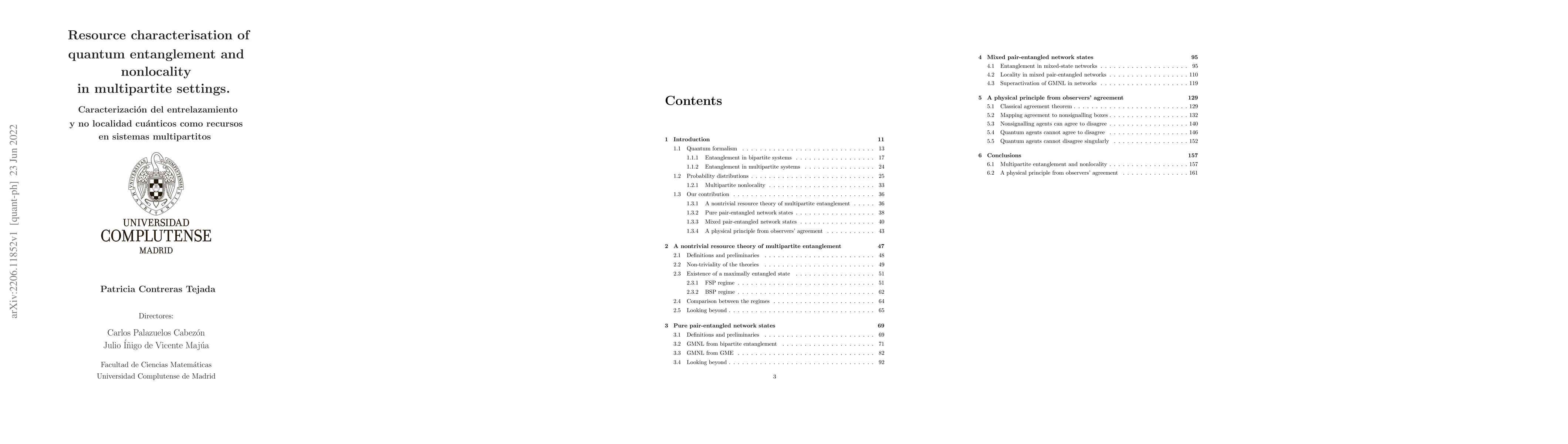 Thumbnail for Resource characterisation of quantum entanglement and nonlocality in
  multipartite settings
