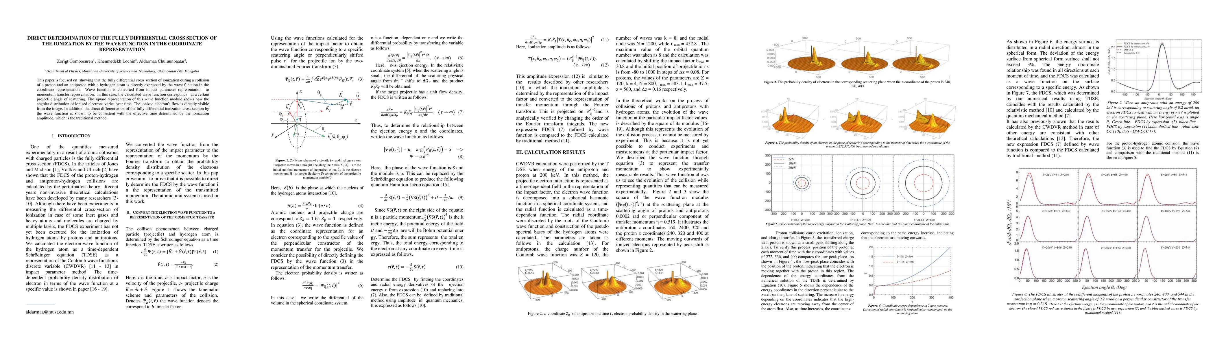 Thumbnail for Direct determination of the fully differential cross section of the
  ionization by the wave function in the coordinate representation