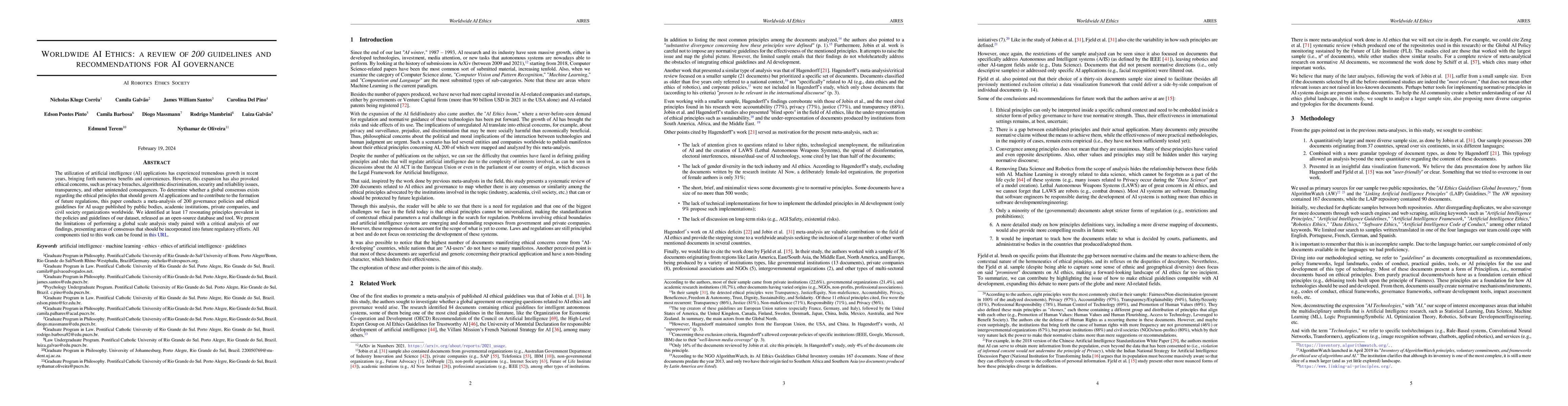 Thumbnail for Worldwide AI Ethics: a review of 200 guidelines and recommendations for
  AI governance