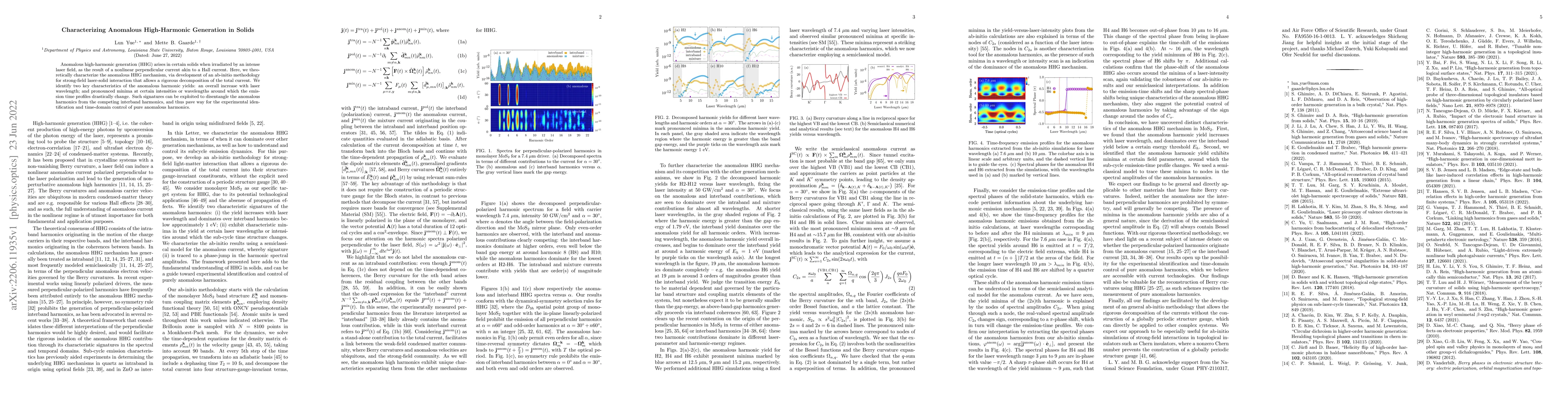 Thumbnail for Characterizing Anomalous High-Harmonic Generation in Solids
