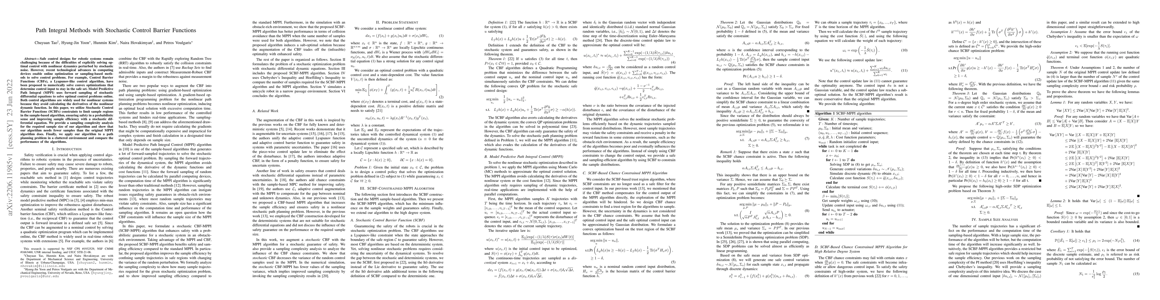 Thumbnail for Path Integral Methods with Stochastic Control Barrier Functions