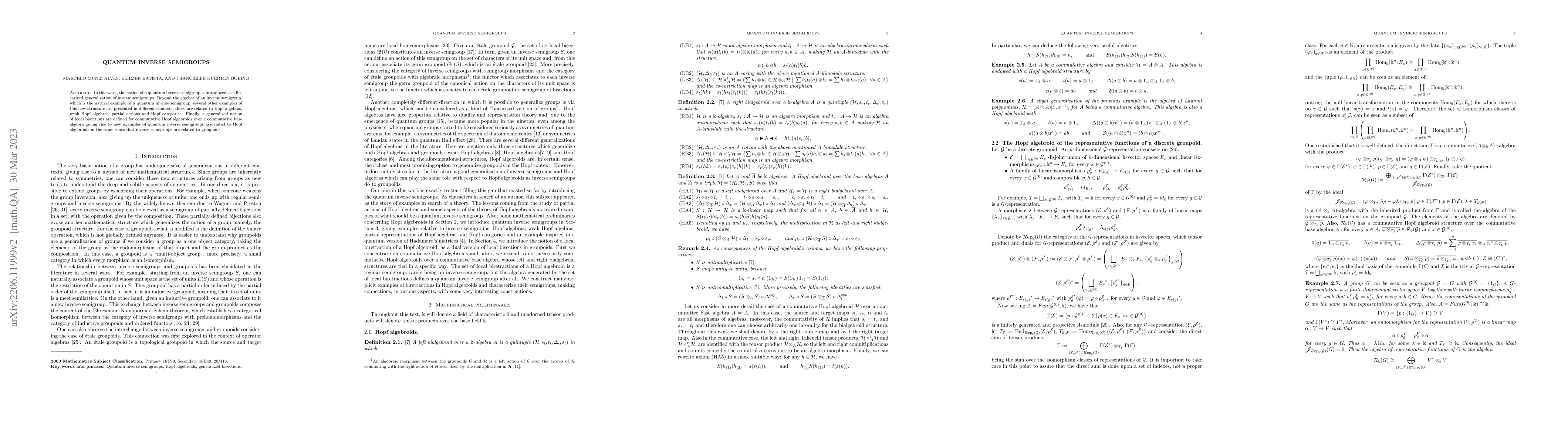 Thumbnail for Quantum Inverse Semigroups