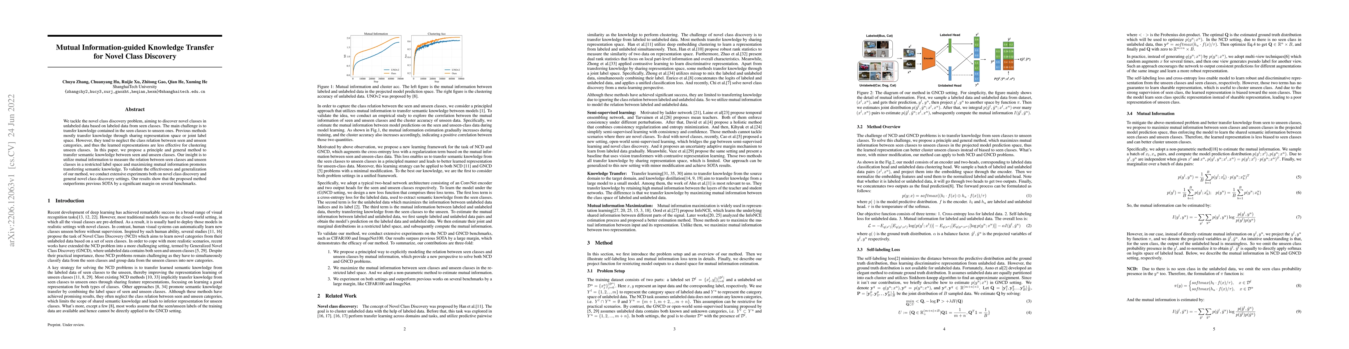 Thumbnail for Mutual Information-guided Knowledge Transfer for Novel Class Discovery